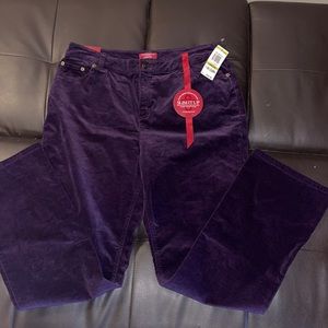 Charter Club Deep Purple Straight Leg Jeans